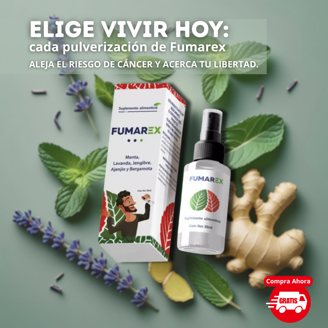 FUMAREX™ – El spray natural que apaga el deseo de fumar en minutos.
