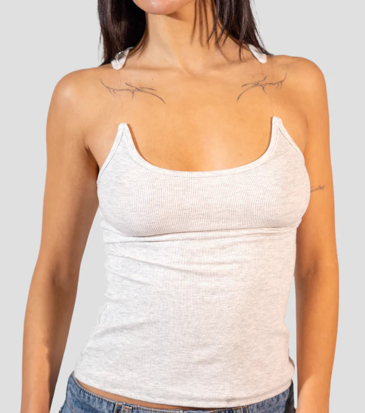 Tank Top Houdini™ TOP TIRANTES TRANSPARENTES ESTILO MODERNO