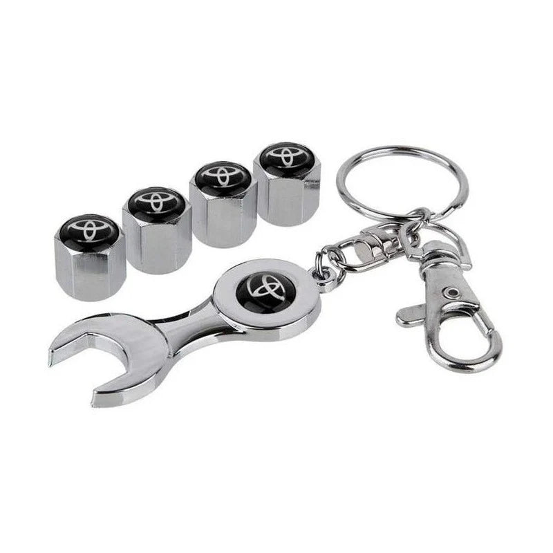 TireCaps™ Tapa para Valvula de Lujo + Llavero con Logo