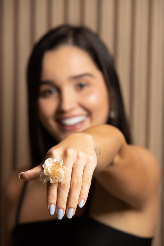 Anillo Flor Artesanal