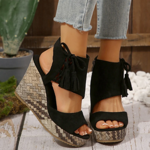 SoleLuxe™ Sandalias de Plataforma con Estilo y Comodidad