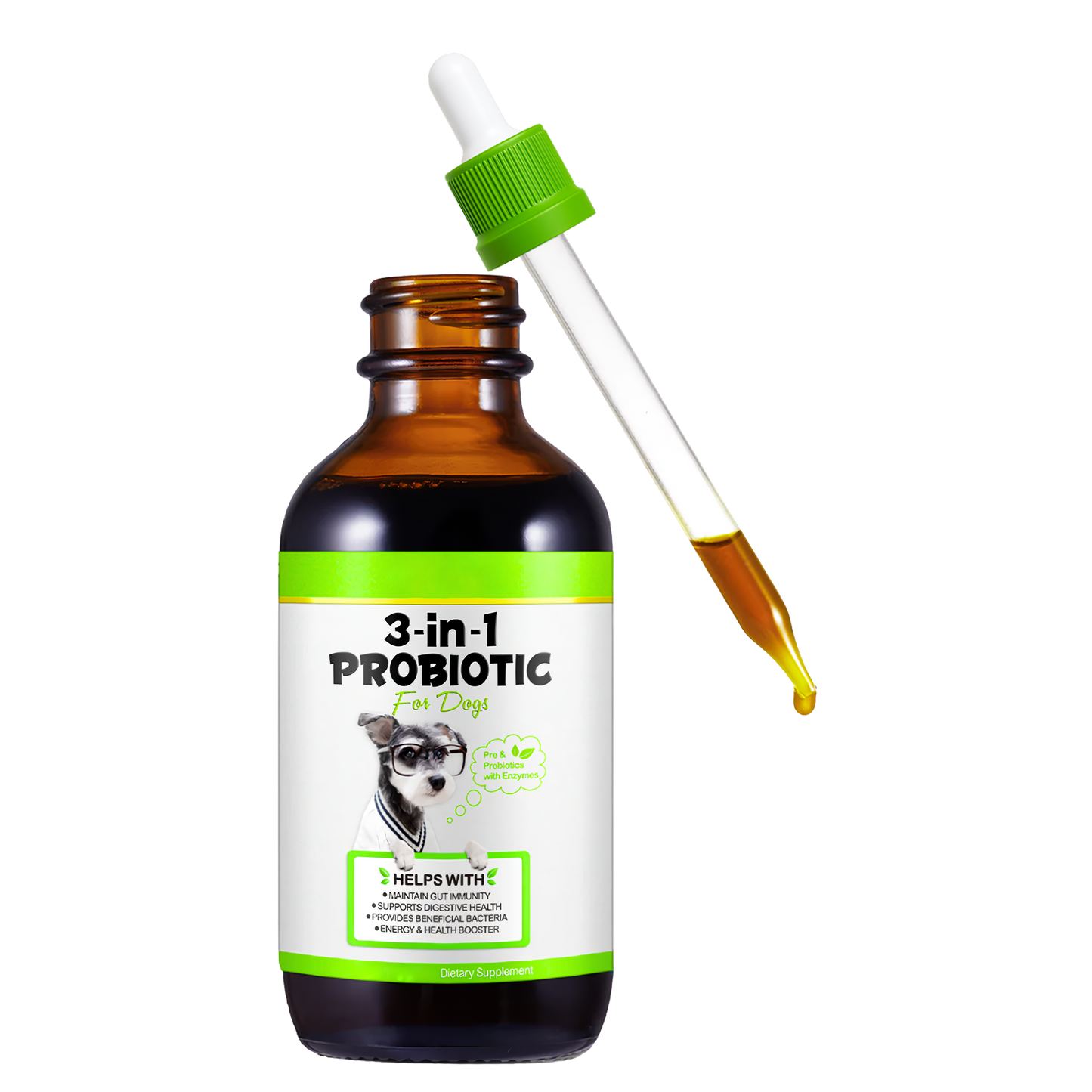 3-in-1 Probiotics for Dogs™ — Suplemento natural para tu perro.