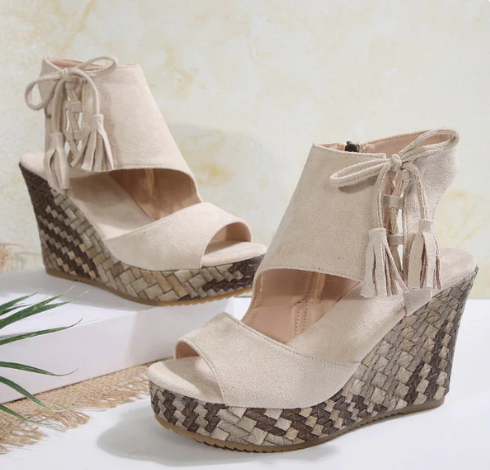 SoleLuxe™ Sandalias de Plataforma con Estilo y Comodidad