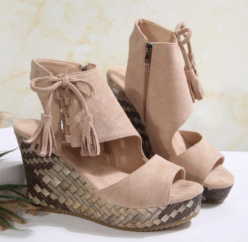 SoleLuxe™ Sandalias de Plataforma con Estilo y Comodidad