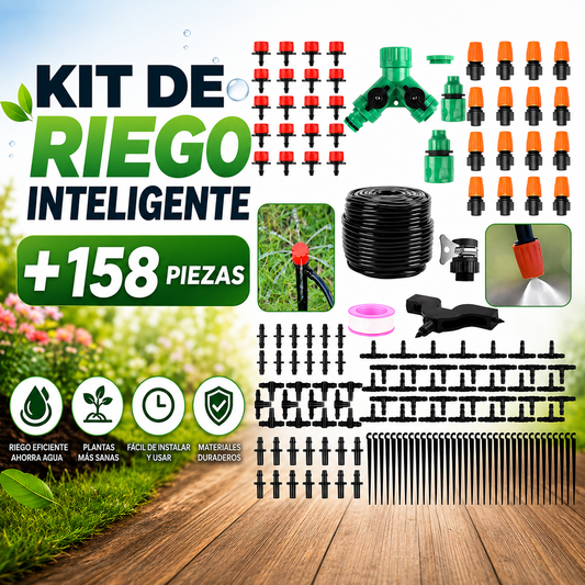 KIT DE RIEGO INTELIGENTE + 158 PIEZAS™